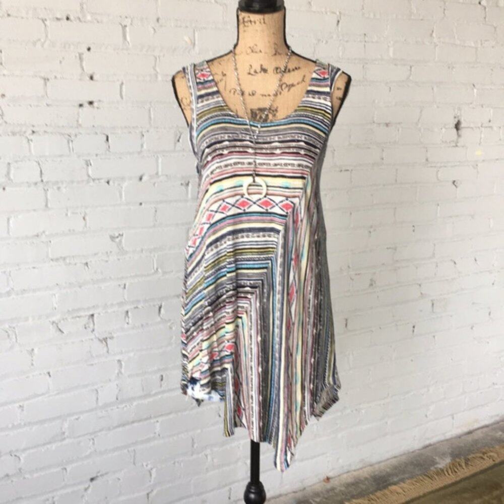 NEW DIRECTIONS ASYMMETRICAL MINI DRESS OR TOP - SIZE 2